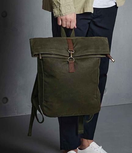 Quadra Heritage Waxed Canvas Backpack - OLI - ONE